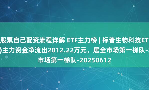 股票自己配资流程详解 ETF主力榜 | 标普生物科技ETF(159502)主力资金净流出2012.22万元，居全市场第一梯队-20250612