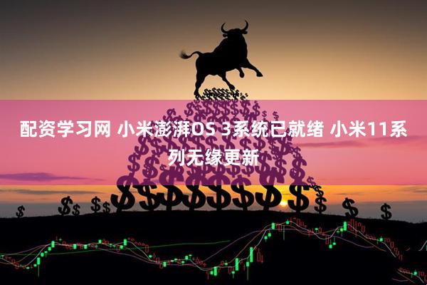 配资学习网 小米澎湃OS 3系统已就绪 小米11系列无缘更新